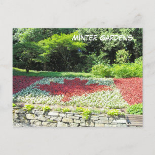 Canada Flag of Flowers Postcard