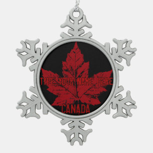 Canada Flag Ornament Personalised Canada Souvenir