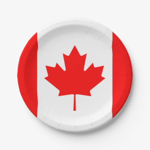 Canada flag Paper Plate