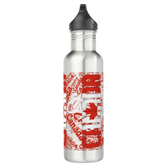 Canada Flag Patriotic 710 Ml Water Bottle (Right)