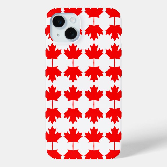 Canada flag pattern Case-Mate iPhone case (Back)