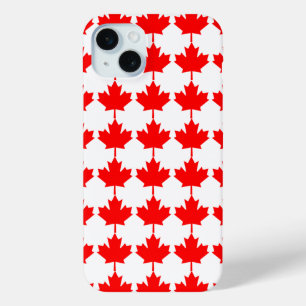 Canada flag pattern iPhone 15 mini case