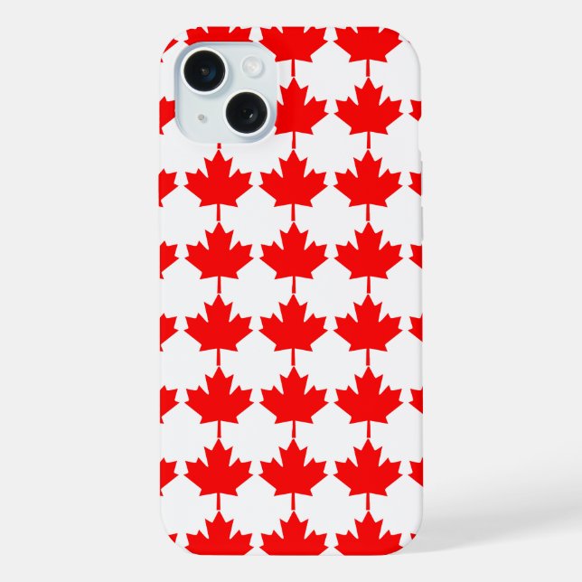 Canada flag pattern iPhone case (Back)