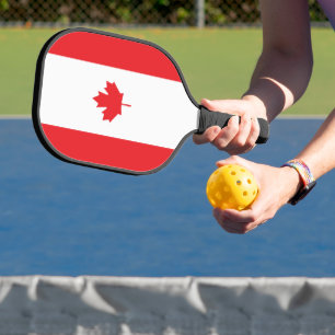 Canada flag pickleball paddle