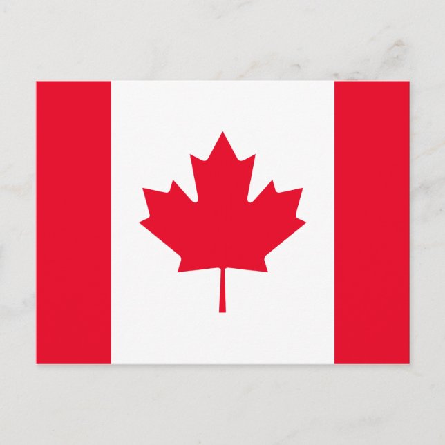 Canada Flag Postcard (Front)