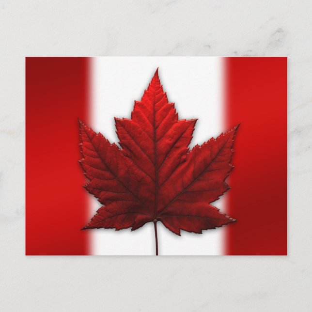 Canada Flag Postcards Canadian Souvenir Postcards (Front)