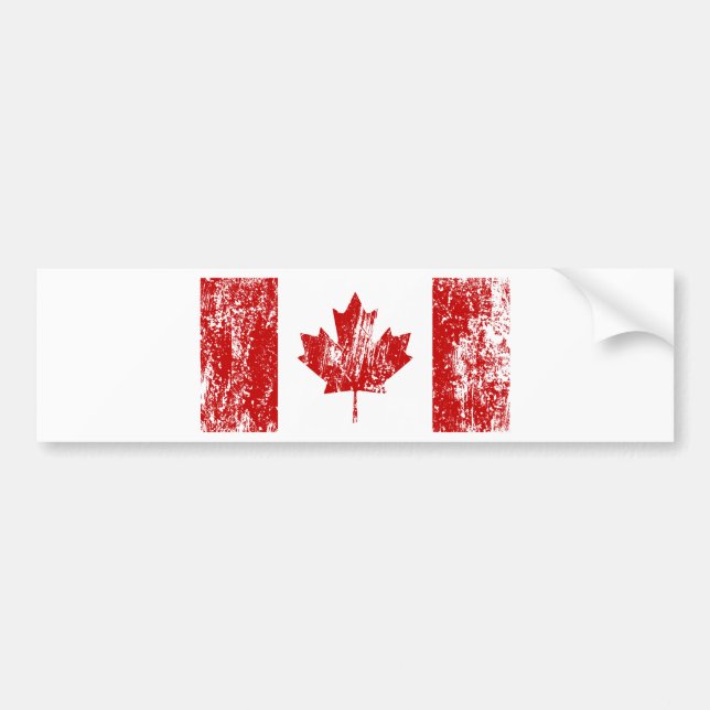 Canada Flag Pride Bumper Sticker (Front)