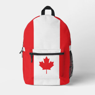 Canada flag printed backpack