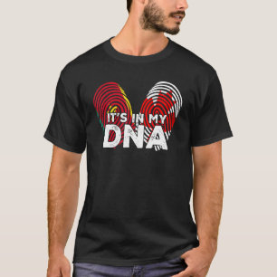 Canada Flag Proud Senegal Senegalese DNA Fingerpri T-Shirt