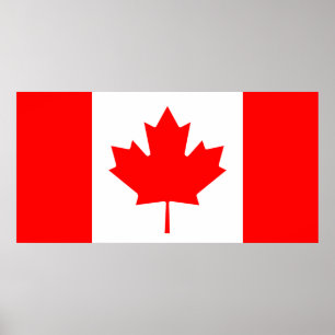 Canada flag quality poster