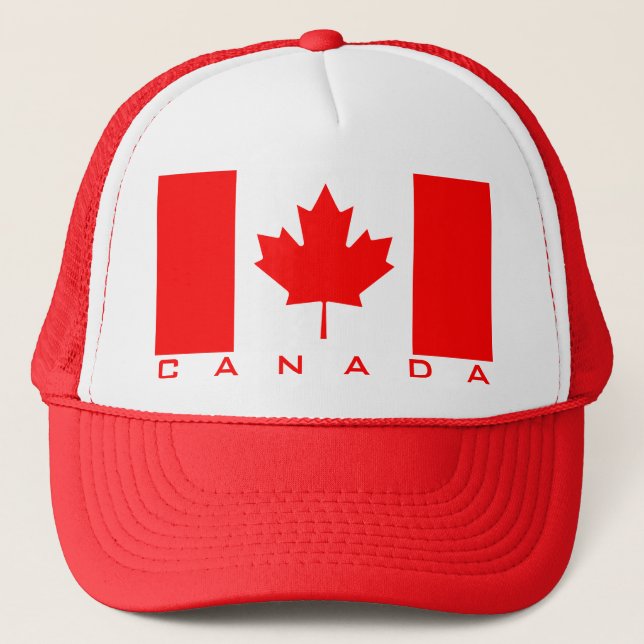 Canada flag quality trucker hat (Front)