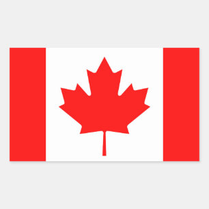Canada Flag Rectangular Sticker