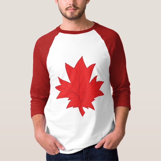 Canada flag red leaf shirt (Front)