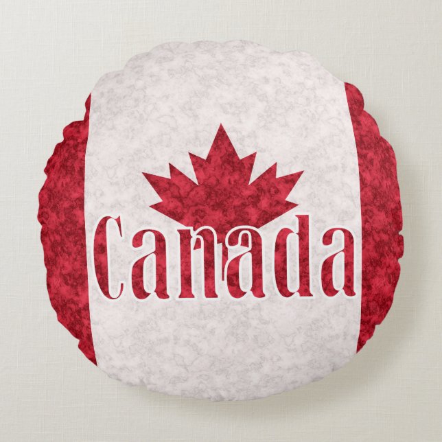 Canada, flag round cushion (Front)