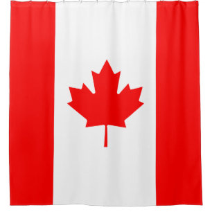 Canada flag shower curtain