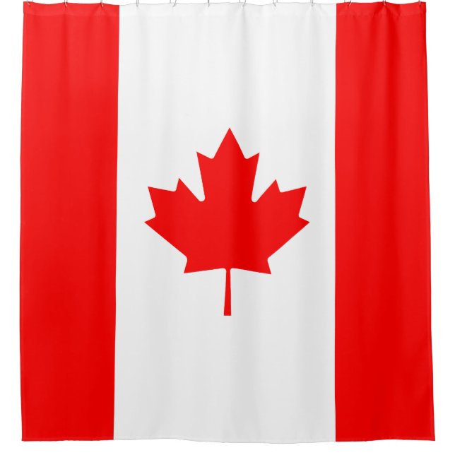 Canada flag shower curtain (Front)