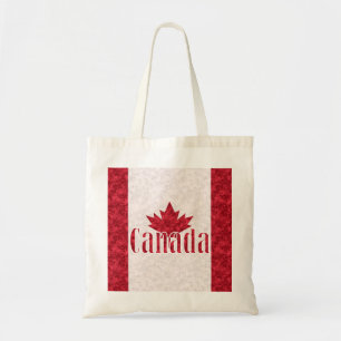 Canada, flag shower tote bag