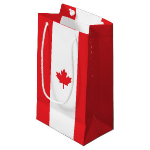 Canada flag small gift bag