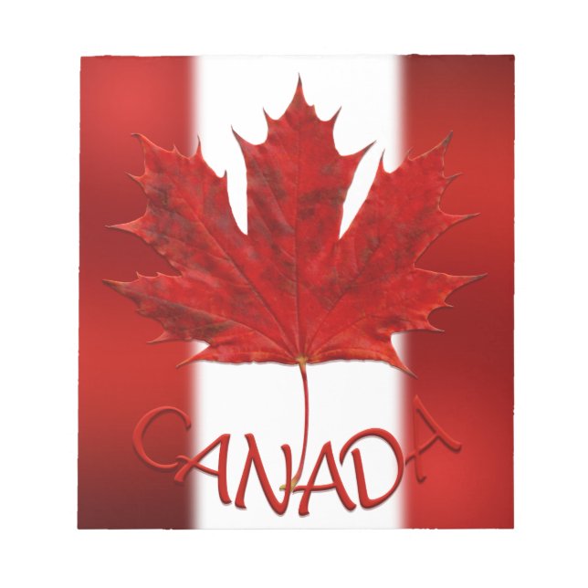 Canada Flag Souvenir Notepad Canada Gifts (Front)