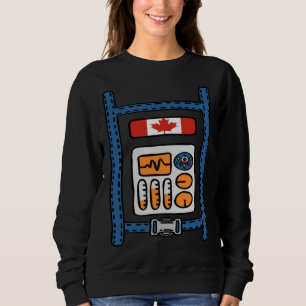 Canada Flag Space Astronaut Costume Canadian Kids Sweatshirt
