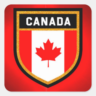 Canada Flag Square Sticker