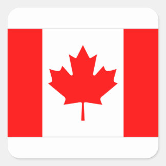 CANADA FLAG SQUARE STICKER