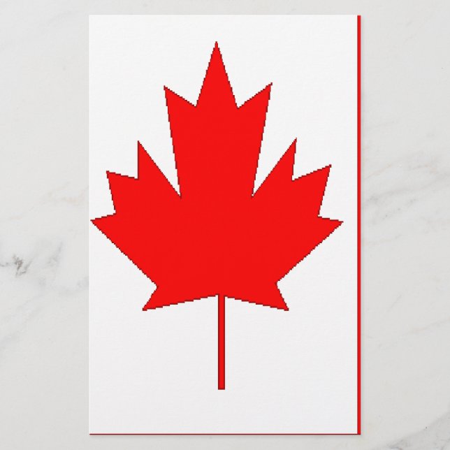 Canada flag stationery (Front)