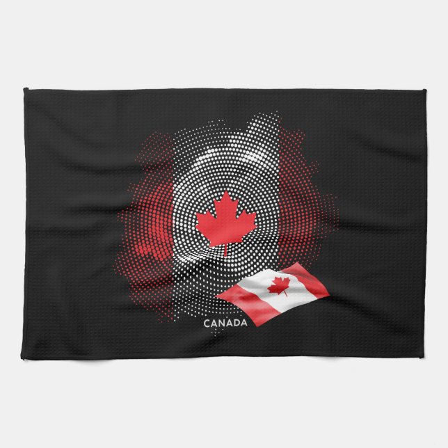 Canada flag tea towel (Horizontal)