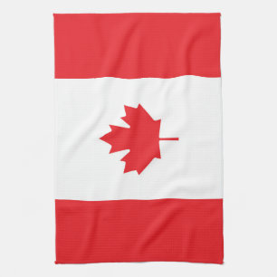 Canada flag tea towel