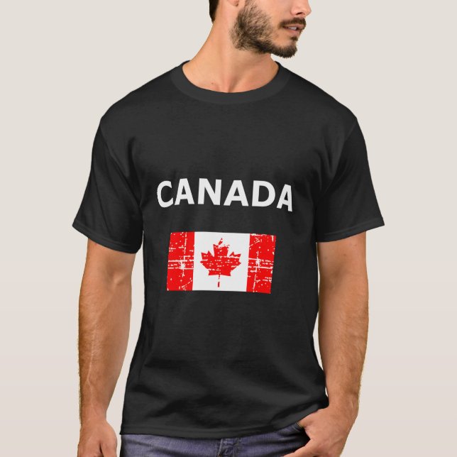 Canada Flag The Canadian Maple Leaf T-Shirt (Front)