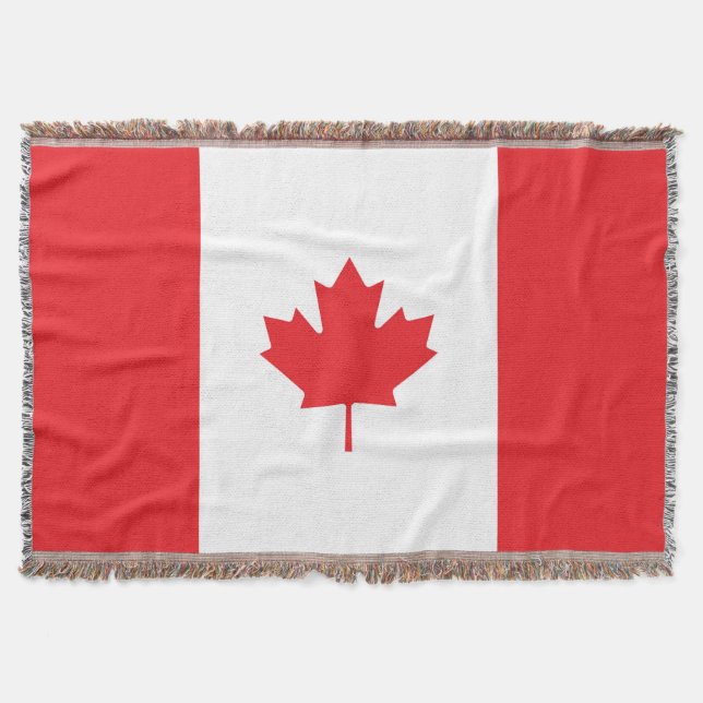Canada flag throw blanket (Front)