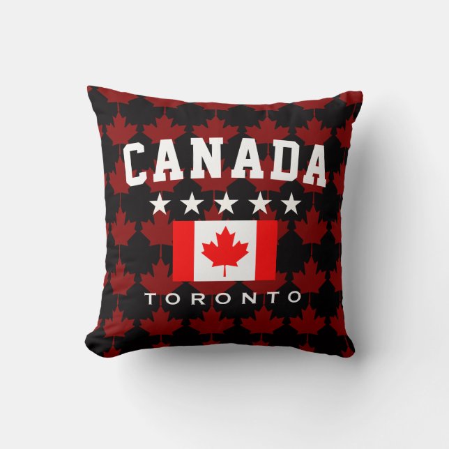 Canada Flag Toronto Maple Leaf Cushion (Front)