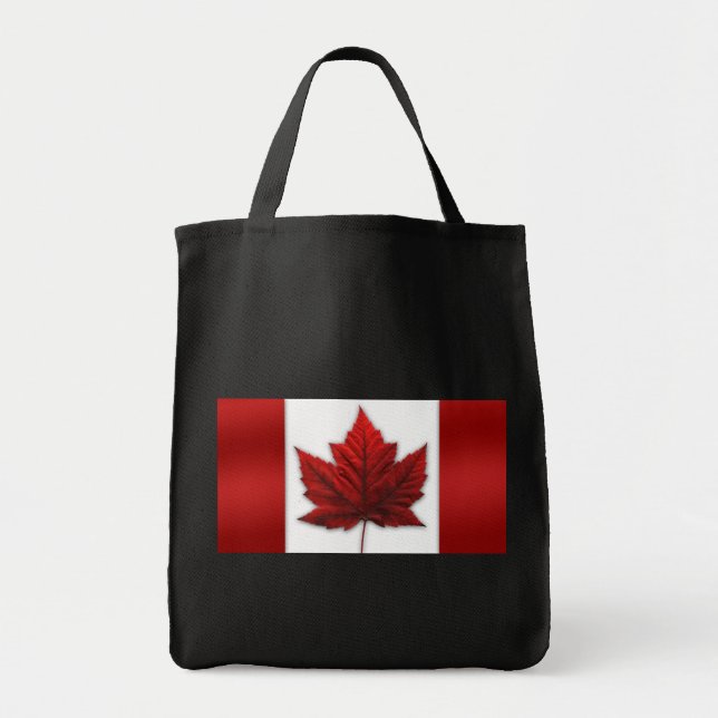 Canada Flag Tote Bag Environmental Canada Tote Bag (Front)