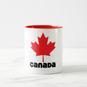 Canada Flag Two-Tone Coffee Mug