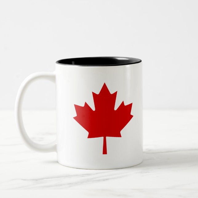 canada flag Two-Tone coffee mug (Left)