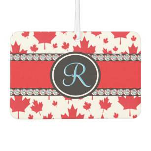 Canada Flag Unique Abstract Budget Monogram Car Air Freshener