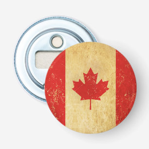 Canada Flag Vintage Design Bottle Opener