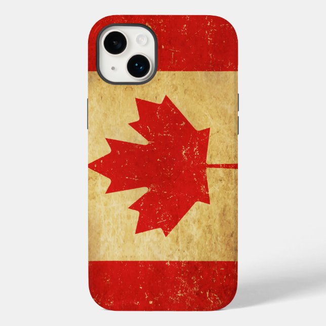 Canada Flag Vintage Design Case-Mate iPhone Case (Back)