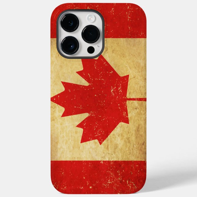 Canada Flag Vintage Design Case-Mate iPhone Case (Back)