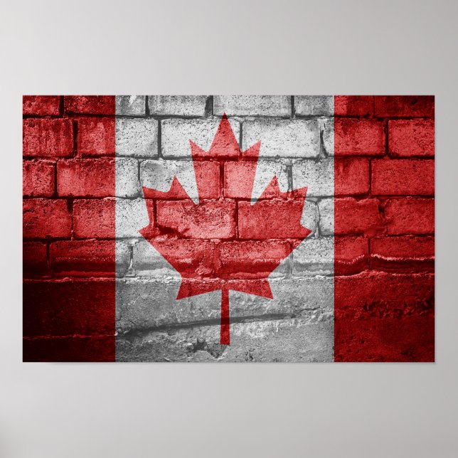 Canada flag wall poster (Front)