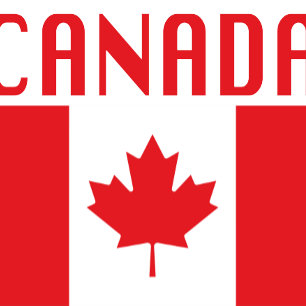 Canada Flag with Canada Text Tote Bag