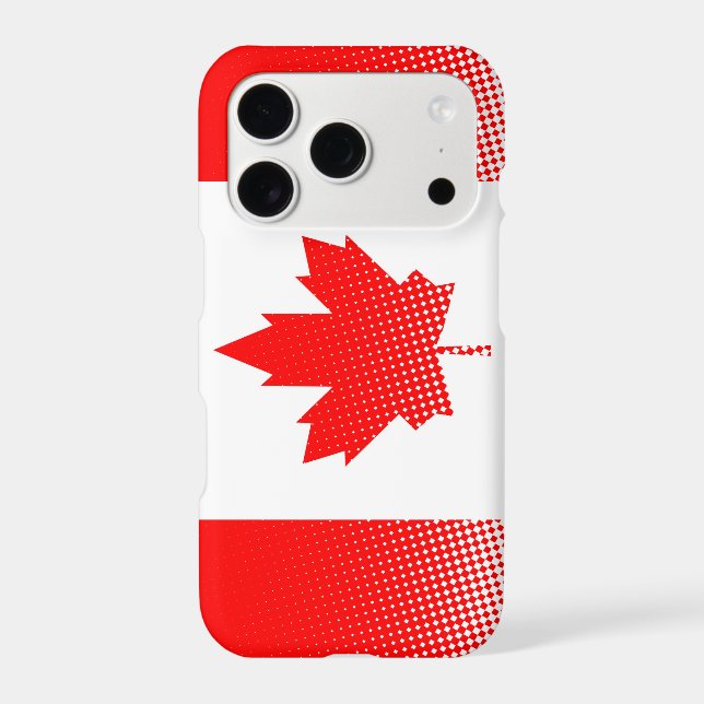 Canada Flag With Halftone Effect (Back)