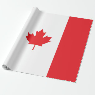 Canada flag wrapping paper