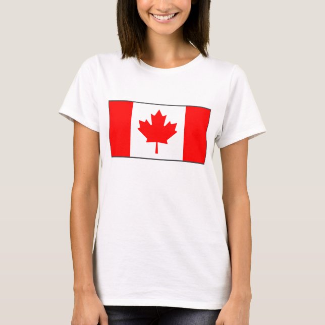 Canada Flag x Map T-Shirt (Front)