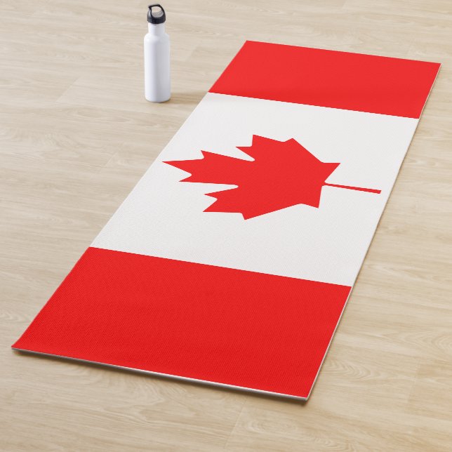 Canada Flag Yoga Mat (In Situ)