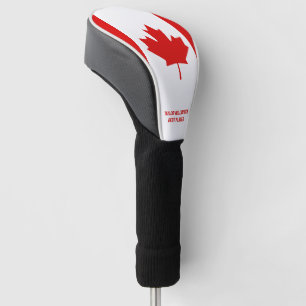 Canada Flag Your Custom Text Golf Head Cover