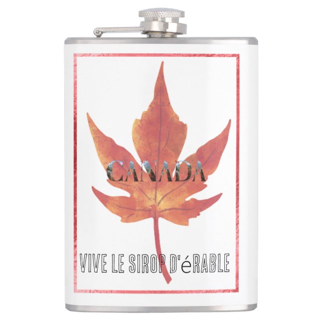 Canada Flask/Canada Maple Leaf Flask (Front)