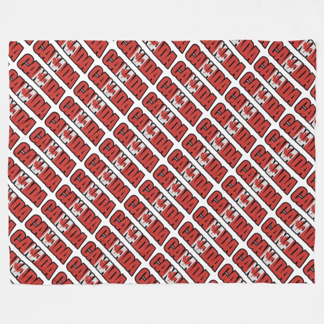 Canada Fleece Blanket (Front (Horizontal))