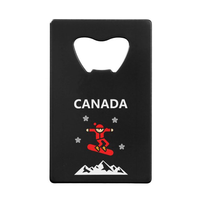 Canada Flying Red Snowboarder Colour (Front)