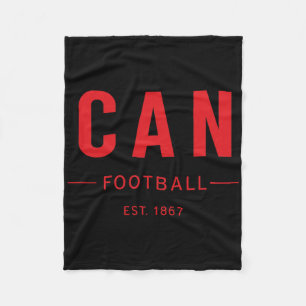Canada Football Est. 1867 Heritage Soccer Fan Tee Fleece Blanket